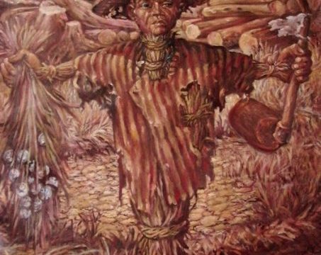 "Derita Petani", Lukisan: Mardadi Untung
